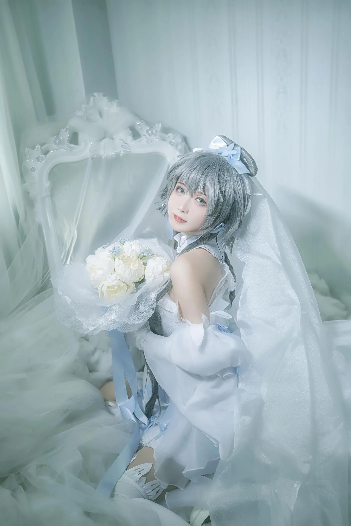 渊秧 – NO.09 Vocaloid洛天依婚纱cos [10P]插图5